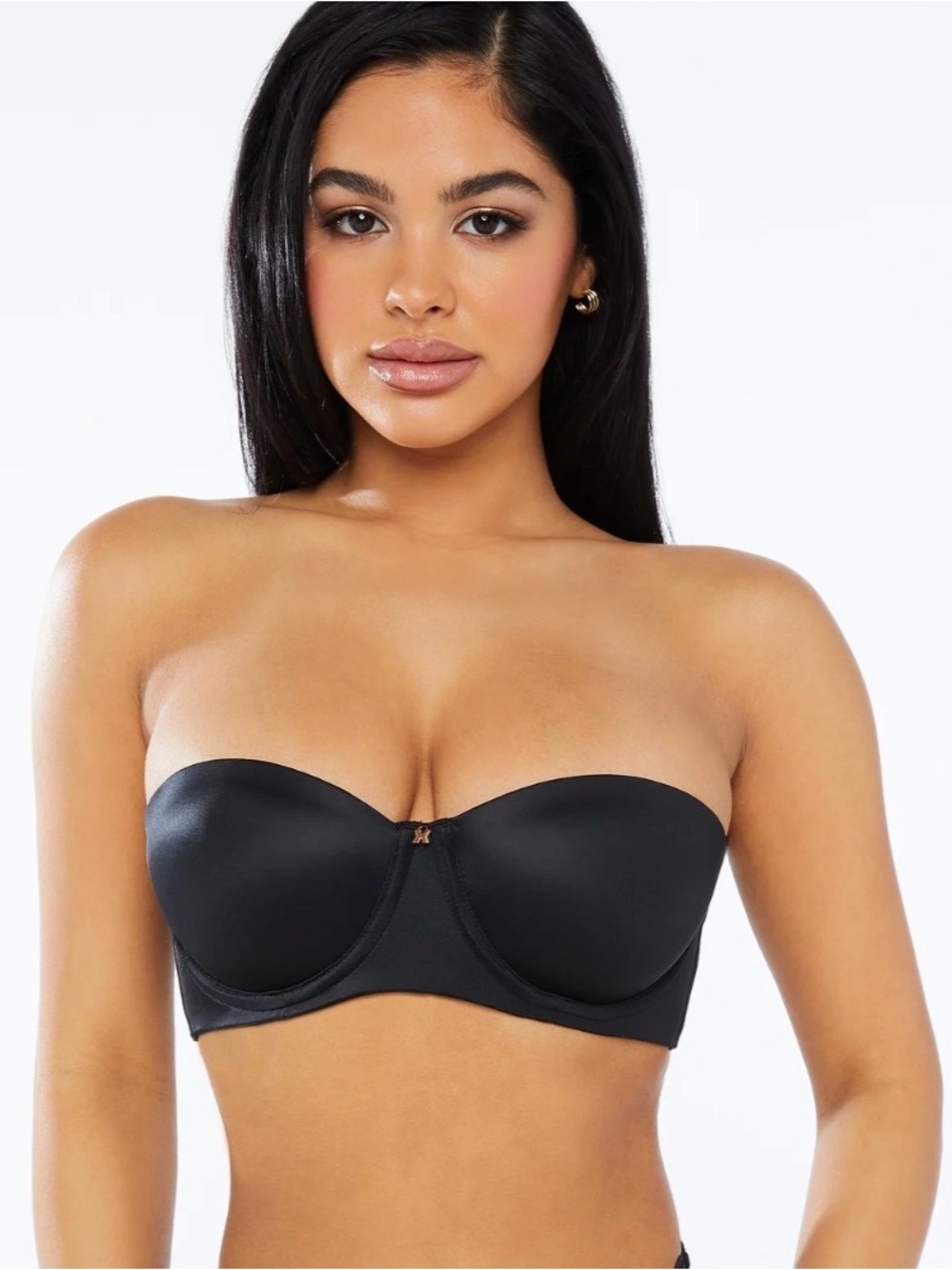 Savage X Fenty Black Strapless Molded T-Shirt Bra